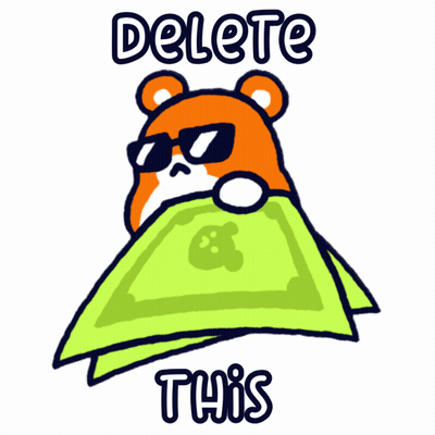 Hamster Wearing Sunglasses Holding Money GIF