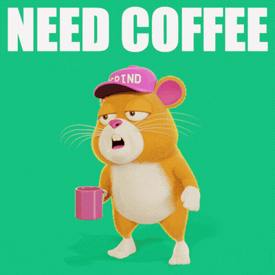 Hamster With Pink Hat Saying Grind GIF