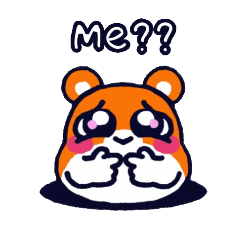 Hamster With Question Mark Sticker