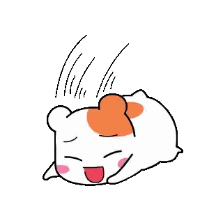 Hamster With Red Spot On Head Sticker