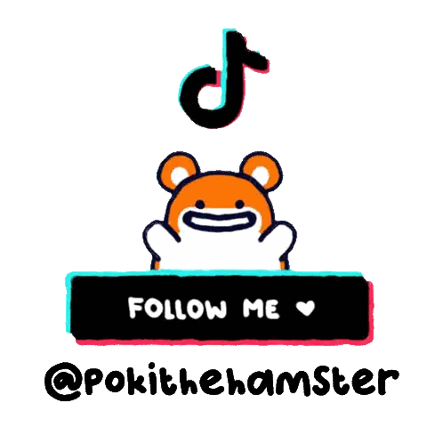 Hamster With TikTok Logo Sticker