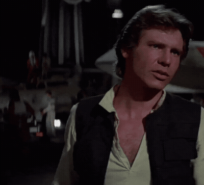 Han Solo Saying May The Force Be With You GIF