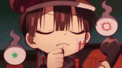 Hanako Kun Clearing Throat GIF