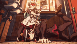 Hanako Kun Nene Yashiro Attacking  GIF