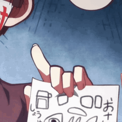 Hanako -Kun Showing His Drawings GIF