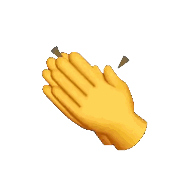 Hand Clapping Illustration Sticker