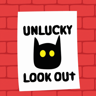 Hand Drawing Bat Saying Look Out GIF