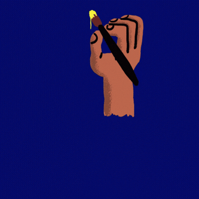 Hand Drawing Go Vote For Arts Education GIF
