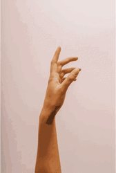 Hand Elegant Pose Changing Hues GIF