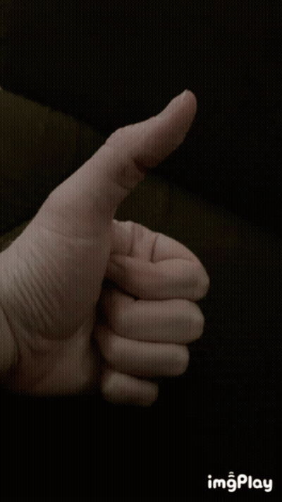 Hand Giving Thumbs Up GIF