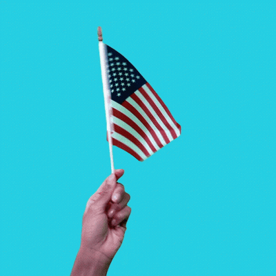 Hand Holding American Flag GIF