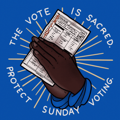 Hand Holding Ballot The Vote Is Sacred GIF