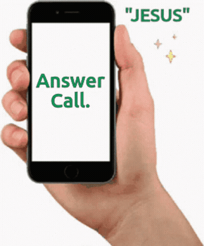 Hand Holding Cellphone Answer Call GIF