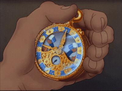 Hand Holding Clock With A GIF
