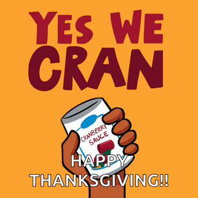 Hand Holding Cranberry Sauce Can Yes We Cran