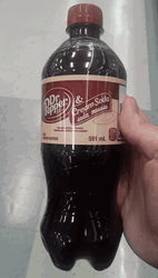 Hand Holding Dr Pepper Bottle GIF