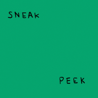 Hand Holding Eye Saying Sneak Peek GIF
