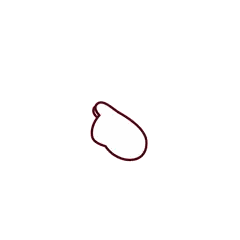 Hand Holding Heart Line Drawing Sticker