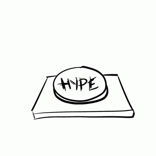 Hand Holding Hype Button GIF