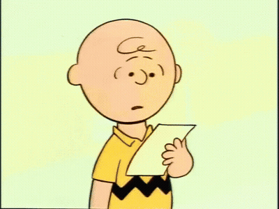 Hand Holding I Like You Charlie Brown Paper GIF