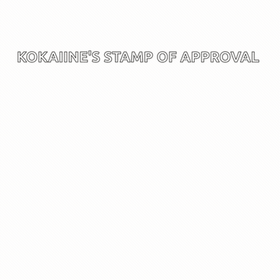 Hand Holding Kokaine Stamp Of Approval GIF