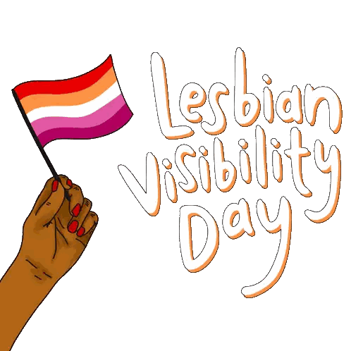 Hand Holding Lesbian Flag Sticker