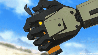 Hand Holding Machine Gun GIF