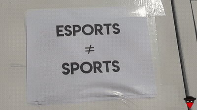 Hand Holding Paper Saying Esports Core Sports GIF