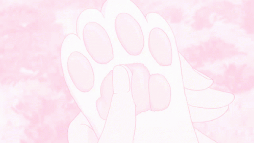 Hand Holding Paw Print