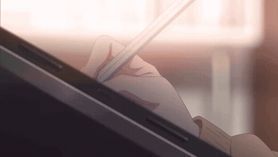 Hand Holding Pencil Over Tablet GIF