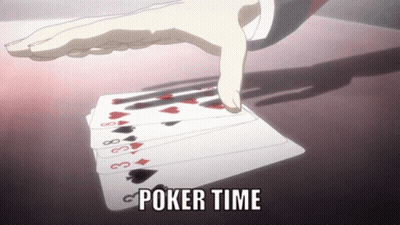 Hand Holding Playing Cards Poker Time GIF