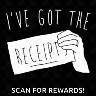 Hand Holding Receipt Saying I've Got The Receipts Scan For Rewards GIF