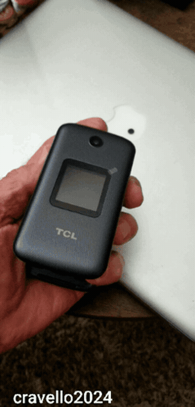 Hand Holding TCL Flip Phone GIF