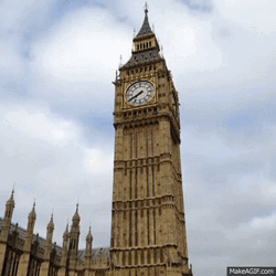 Hand In London Clock Tower GIF