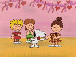 Hand Kiss Peanuts Snoopy Thanksgiving GIF