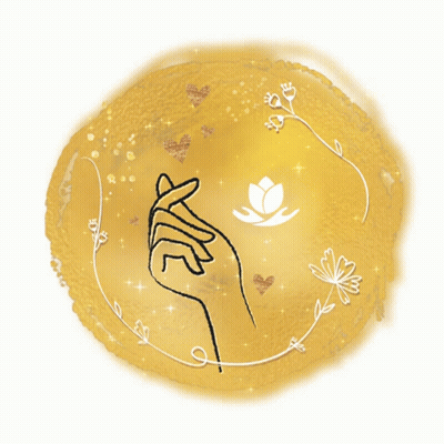 Hand Making Heart With Flower GIF