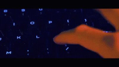 Hand On Keyboard GIF