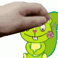 Hand Pats Happy Tree Friends Nutty GIF