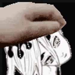 Hand Patting Douma GIF