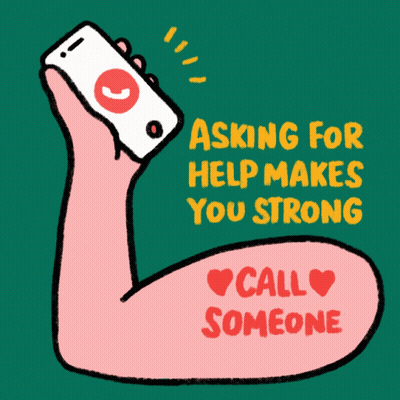 Hand Phone Asking For Help Makes You Strong GIF
