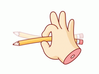 Hand Playing Pencil GIF