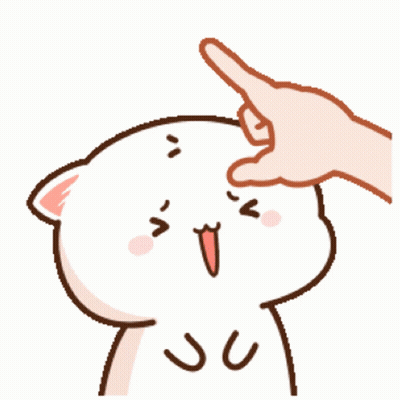 Hand Pointing At Cat's Forehead With Dumb Dumb GIF