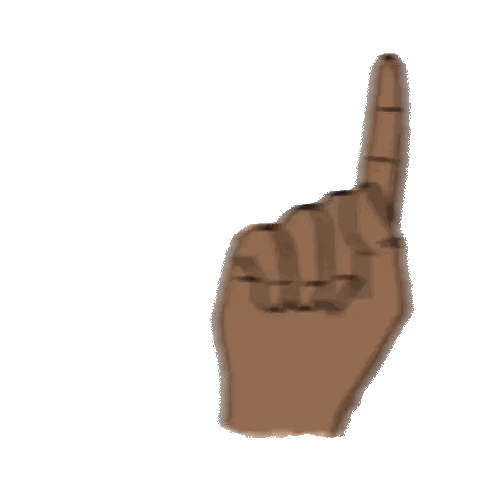 Hand Pointing To No Sticker