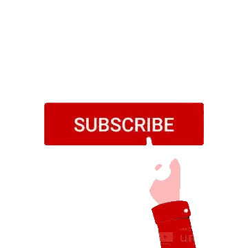 Hand Pressing Subscribed Button Sticker