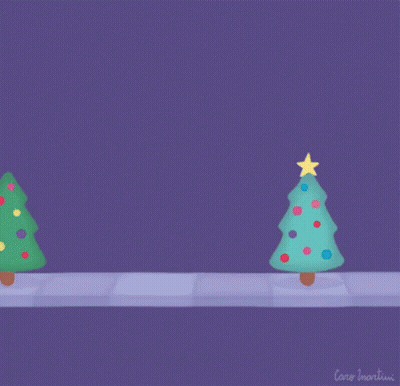 Hand Reaching For Christmas Tree With Star GIF