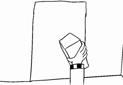 Hand Reaching For Useless Brick GIF