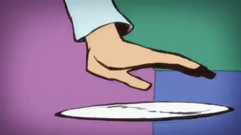 Hand Reaching For White Plate On Table GIF