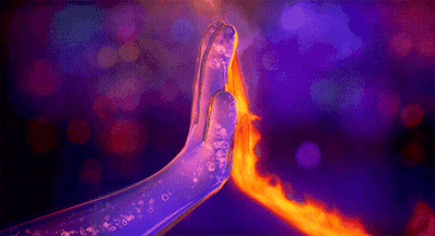 Hand Reaching Out To Stop Fire From Another Hand GIF