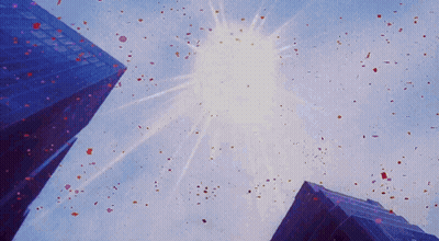 Hand Reaching Toward Sun With Confetti GIF