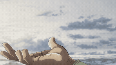 Hand Reaching Towards Sky GIF